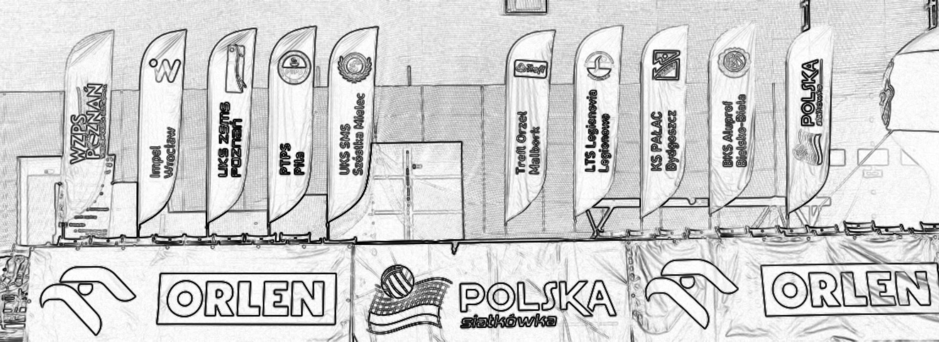 Flagi Przenośne na turnieju Polskiej siatkówki
